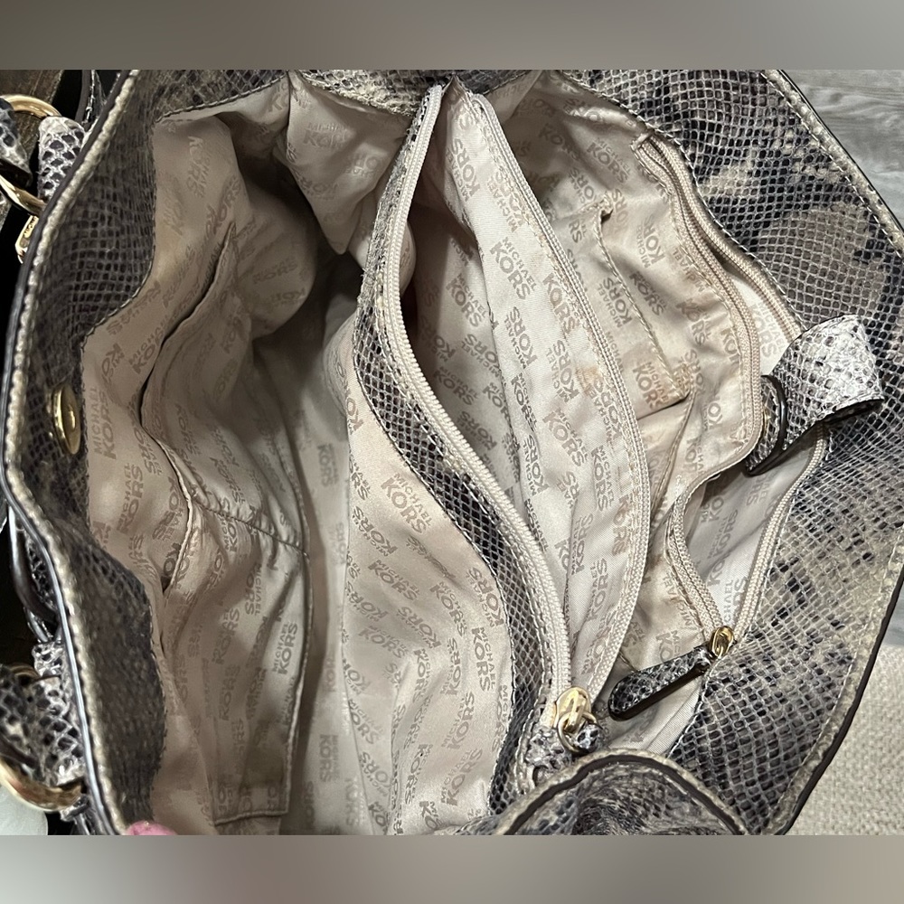 Michael Kors Python Snakeskin Hamilton Tote - image 5